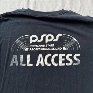PSPS Portland State Professional Sound All Access Crew t-shirt, short sleeve